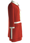 1960s Red and White Designer Dress Ensemble- New!