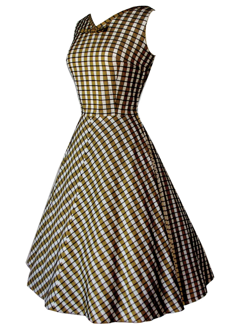 Designer plaid dress hotsell