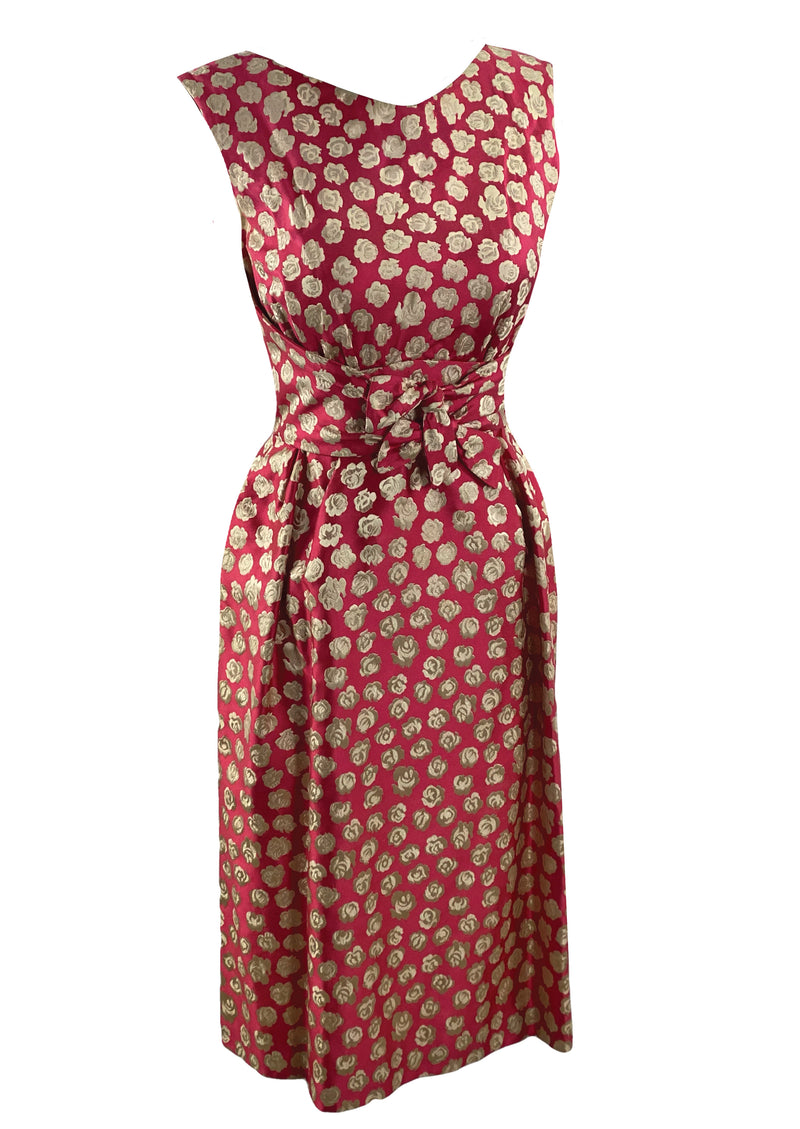 Late 1950s to Early 1960s Rouge Pink Dress - New!
