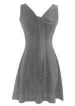 Vintage 1960s Pewter Lame Mini Dress - New!