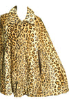 Vintage 1960s Faux Leopard Cape  - New! (ON HOLD)