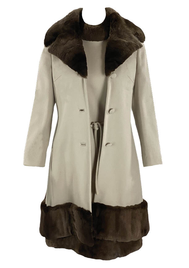 Late 1960s  Deadstock Lilli Ann Cream Ensemble - New! (ON HOLD)