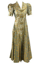 Stunning 1930s Silk Brocade Robe Coat - NEW!