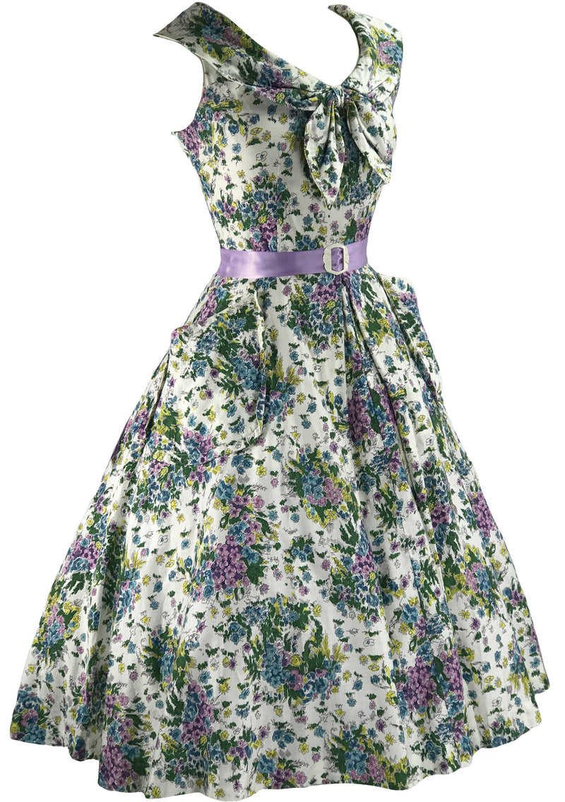 Vintage 1950s Pink, Purple and Blue Floral Sprays- New!