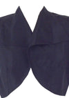 Vintage 1950s Black Nylon Taffeta Bolero