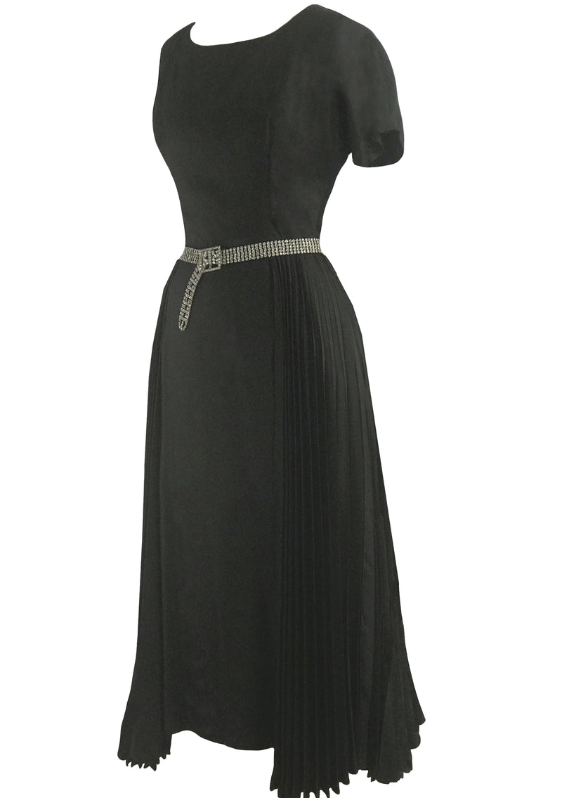 Vintage 1950s Black Lilli Ann Cocktail Dress- New!