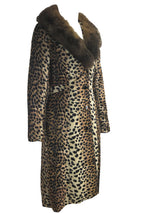 Vintage 1960s Faux Leopard Lilli Ann Designer Coat - New!