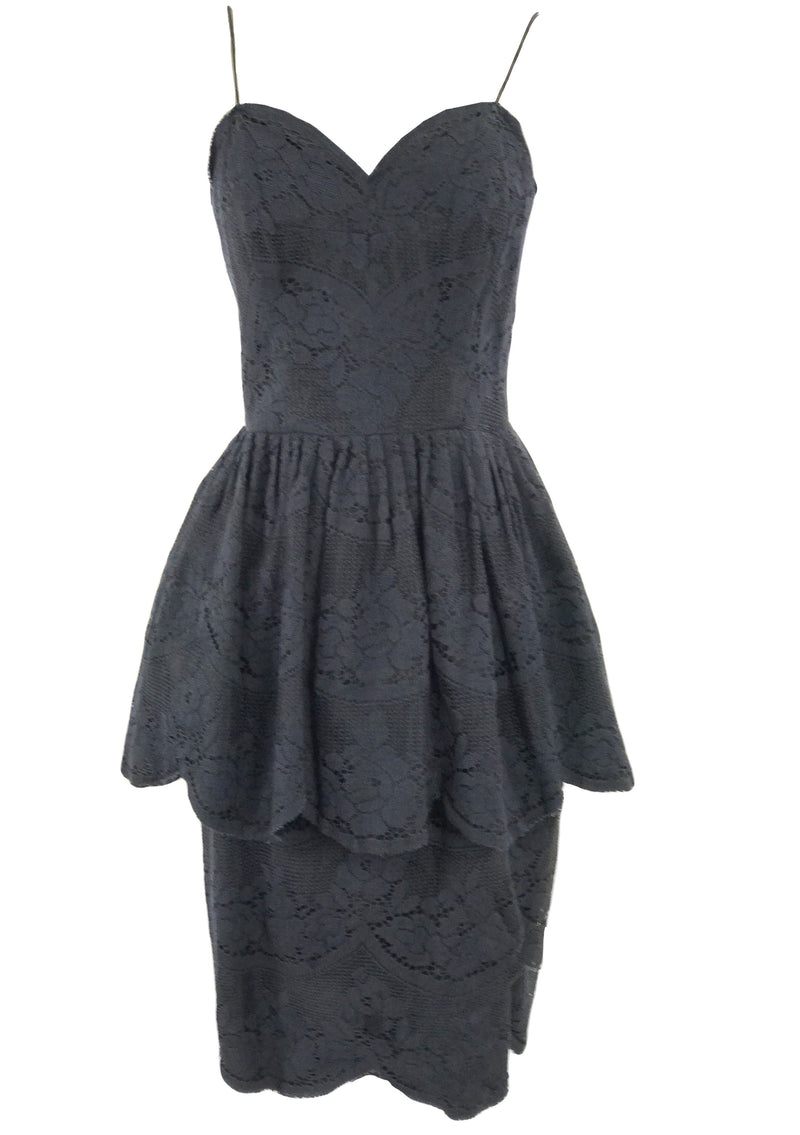 Vintage 1950's Black Lace Bombshell Lilli Diamond Dress - New!