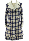 1960s Deadstock Lilli Ann Navy & Cream Ensemble- New!