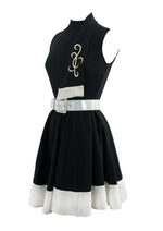 Vintage 1960s Black and White Mini Dress - NEW!