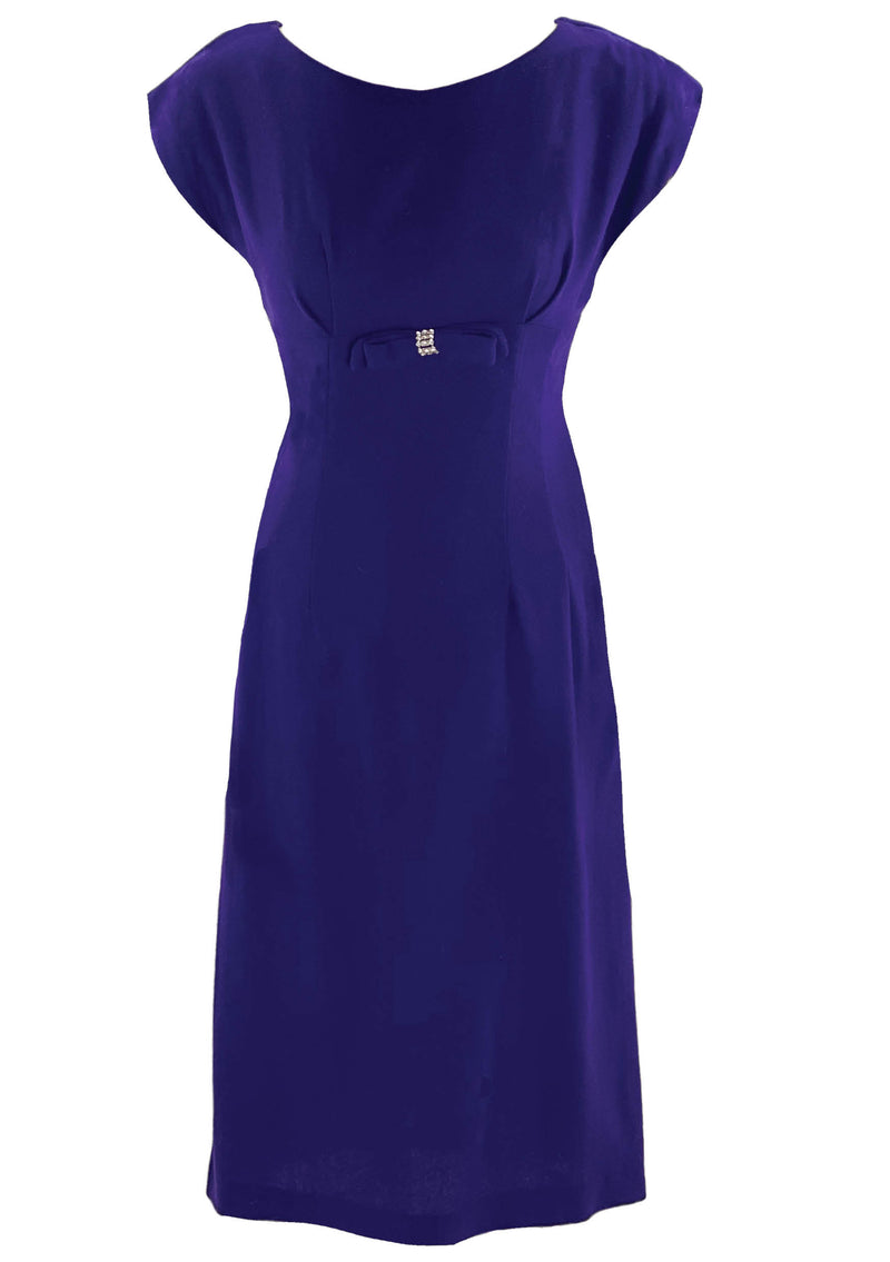 Vintage 1950s Purple Wool Dress Ensemble- New! (ON HOLD)