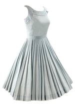 Lovely 1950s Carlye Powder Blue Cotton Dress - New!