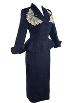 Rare High-End 1950s Lilli Ann Designer Navy Suit- New! (ON HOLD)