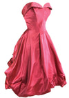 1950s Fuchsia Coloured Silk Taffeta Party Dress - New!
