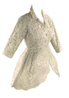 Stunning Vintage 1950s Cream Lace Peplum Jacket - NEW!