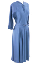 Vintage 1940s Lavender Rayon Crepe Dress  - New!