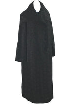 1920s Art Deco Black Wool Soutache Coat - New!