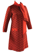 Vintage 1960s Geometric Print Mod Dress- NEW!