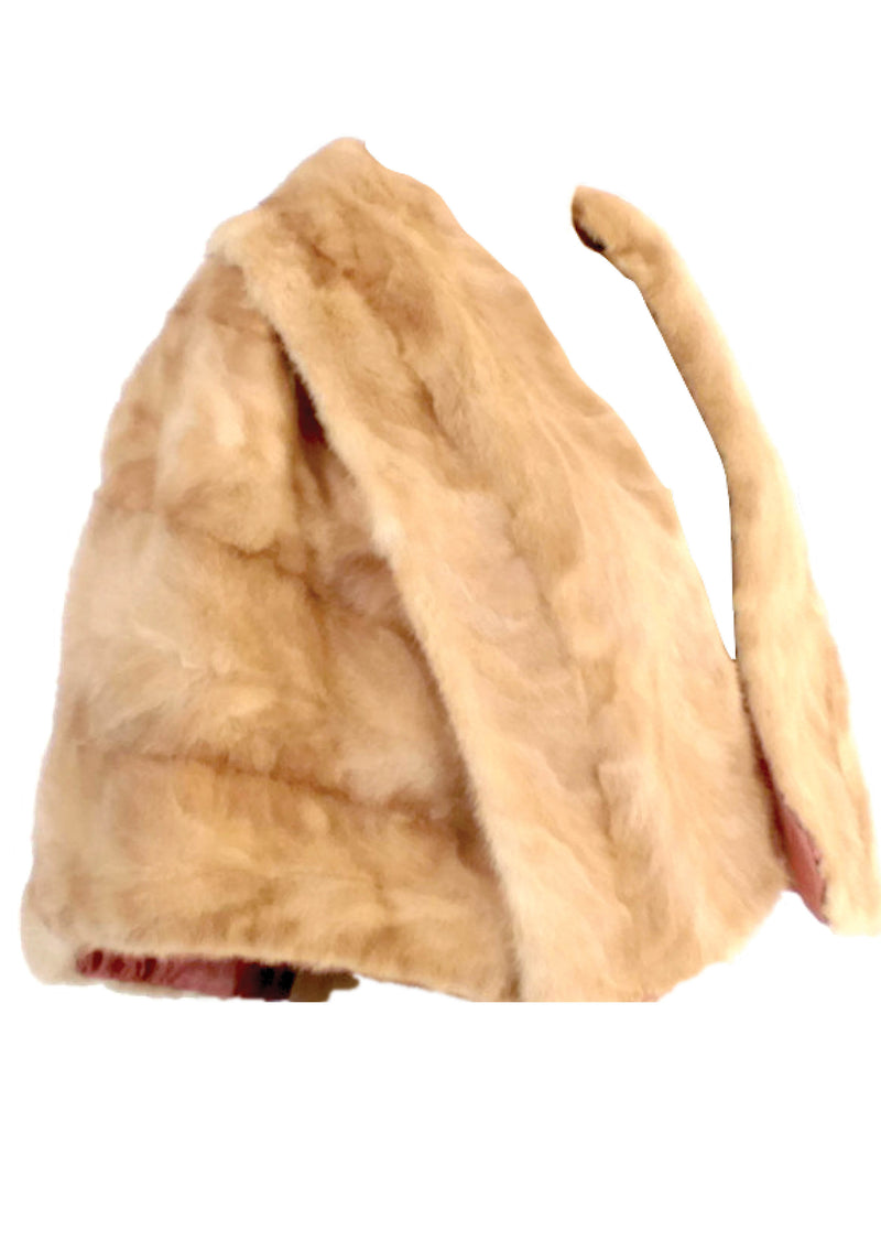Original 1950s Palomino Honey Mink Capelet Wrap