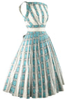 Vintage 1950s Trompe L'Oeil Ribbon & Lace Dress - New!
