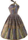 1950s Batik Border Print Halter Sundress - New! (LAYAWAY)