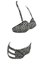 Deadstock Late 1950s Leopard Print Cotton Bikini Swimsuit- New!