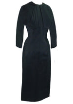 Vintage 1950s Lilli Ann Black Sheath Dress- New!
