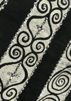Late 1940s Early 1950s Mexican Print Sequin Skirt  New!