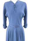 Vintage 1940s Lavender Rayon Crepe Dress  - New!