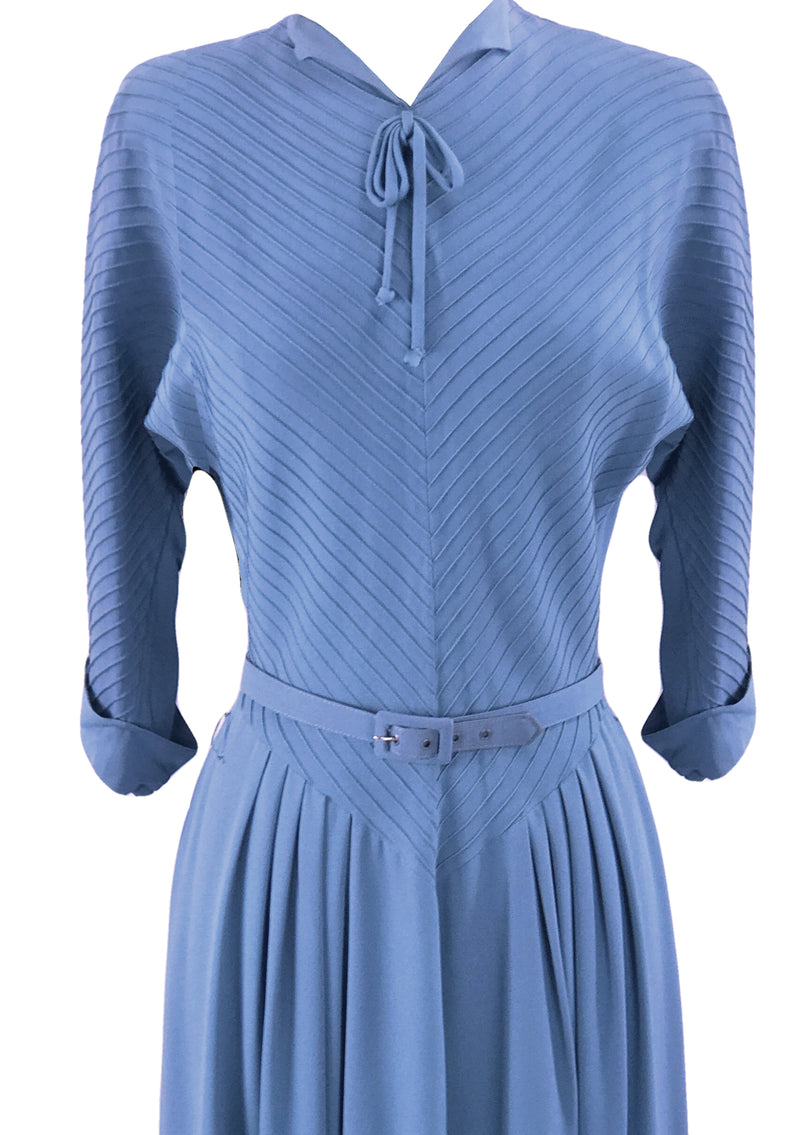 Vintage 1940s Lavender Rayon Crepe Dress  - New!