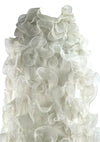 Vintage 1960s Ivory Organza Ruffle Dress- New! (ON HOLD)