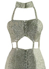 Iconic 1960s Designer Space Age Lurex Dress- New!
