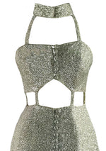 Iconic 1960s Designer Space Age Lurex Dress- New!