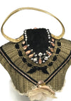 Vintage 1950s Wicker Figural Bustier Purse - New! (ON HOLD)