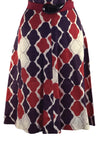 Vintage 1960 Red, White & Blue Geometric Mod Dress- New!