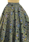 1950s Hand Painted Medallion Print Felt Skirt  - New! (On Hold)