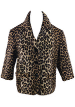 Stunning 1960s Faux Leopard Jacket - New!