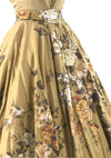 Vintage 1950s Golden Floral Bouquet Skirt - New!
