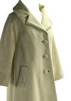 Early 1960s Lilli Ann Cream Wool Designer Coat- New!