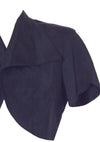 Vintage 1950s Black Nylon Taffeta Bolero