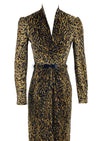 Fabulous 1970s Wild Cat Jersey Print Dress- New!