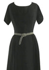 Vintage 1950s Black Lilli Ann Cocktail Dress- New!