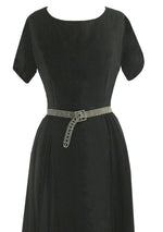 Vintage 1950s Black Lilli Ann Cocktail Dress- New!