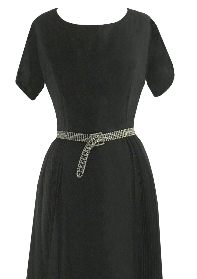 Vintage 1950s Black Lilli Ann Cocktail Dress- New!