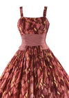 Vintage 1950s Mid Century Atomic Print Cotton Dress- New!