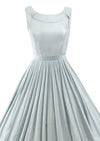 Lovely 1950s Carlye Powder Blue Cotton Dress - New!