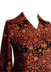 Original 1960s Autumn Floral Wool Dress  - New!