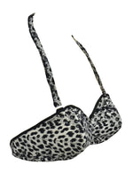 Deadstock Late 1950s Leopard Print Cotton Bikini Swimsuit- New!