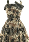 Vintage 1950s Graphic Print Cotton Sundress - New!