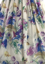 Vibrant 1950s Bouquet Floral Nylon Dress- New!